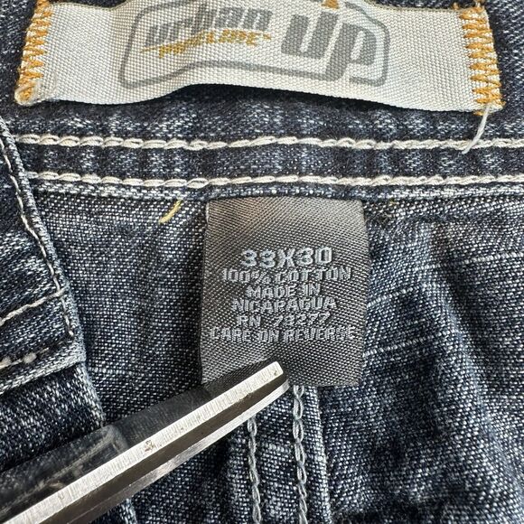 Urban Pipeline Jeans Mens 33x30 Blue Carpenter Loose Baggy Wide Denim Streetwear - Picture 10 of 13